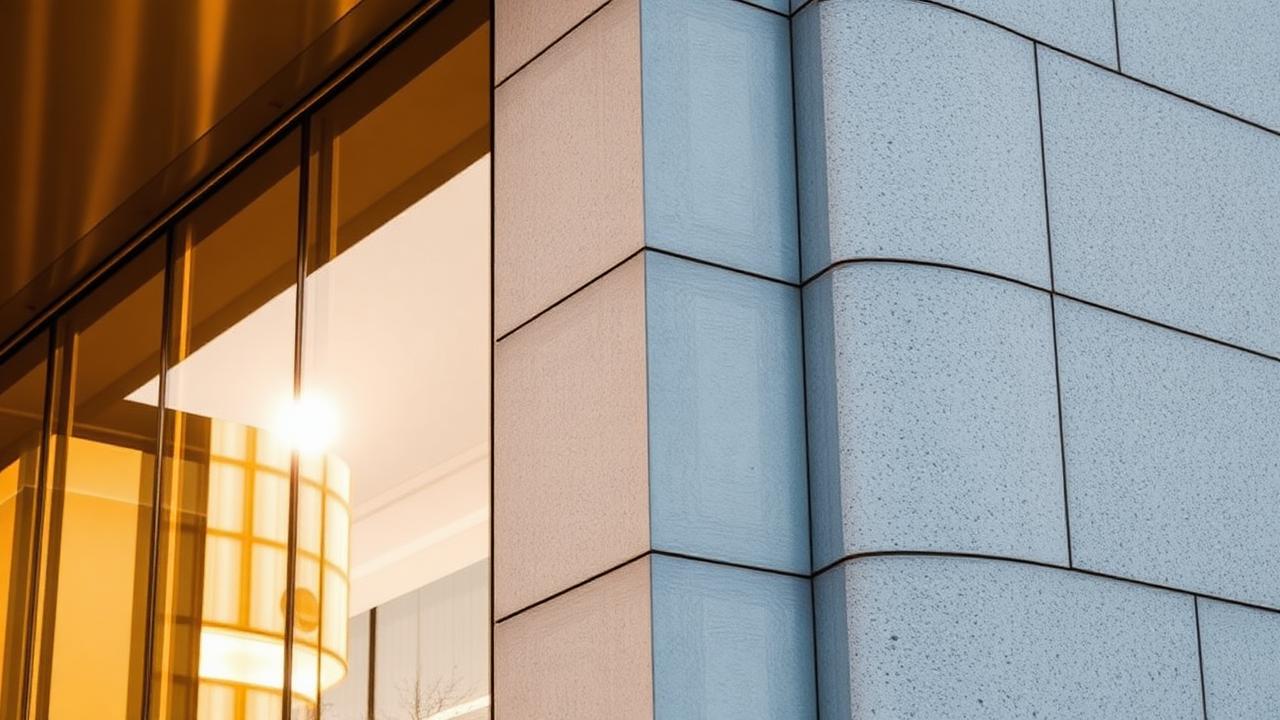 Modern financial district architecture